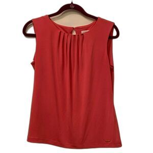Calvin Klein Sleeveless Top Coral Small